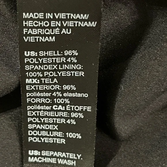 White House Black Market Black Faux Suede Moto Jacket - Silver Hardware Sz 8 - Picture 10 of 14